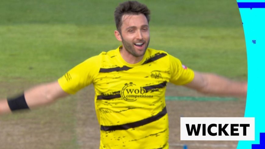 'An absolute ripsnorter!' - Alsop bowled first ball by Taylor